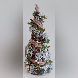 Martha Stewart Frosted Table Faux Christmas Tree 16”